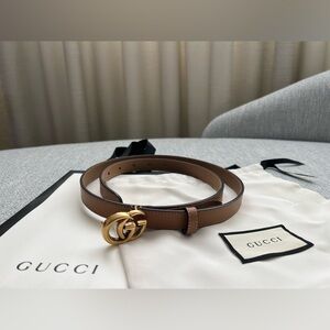 GUCCI MARMONT THIN GG BELT!